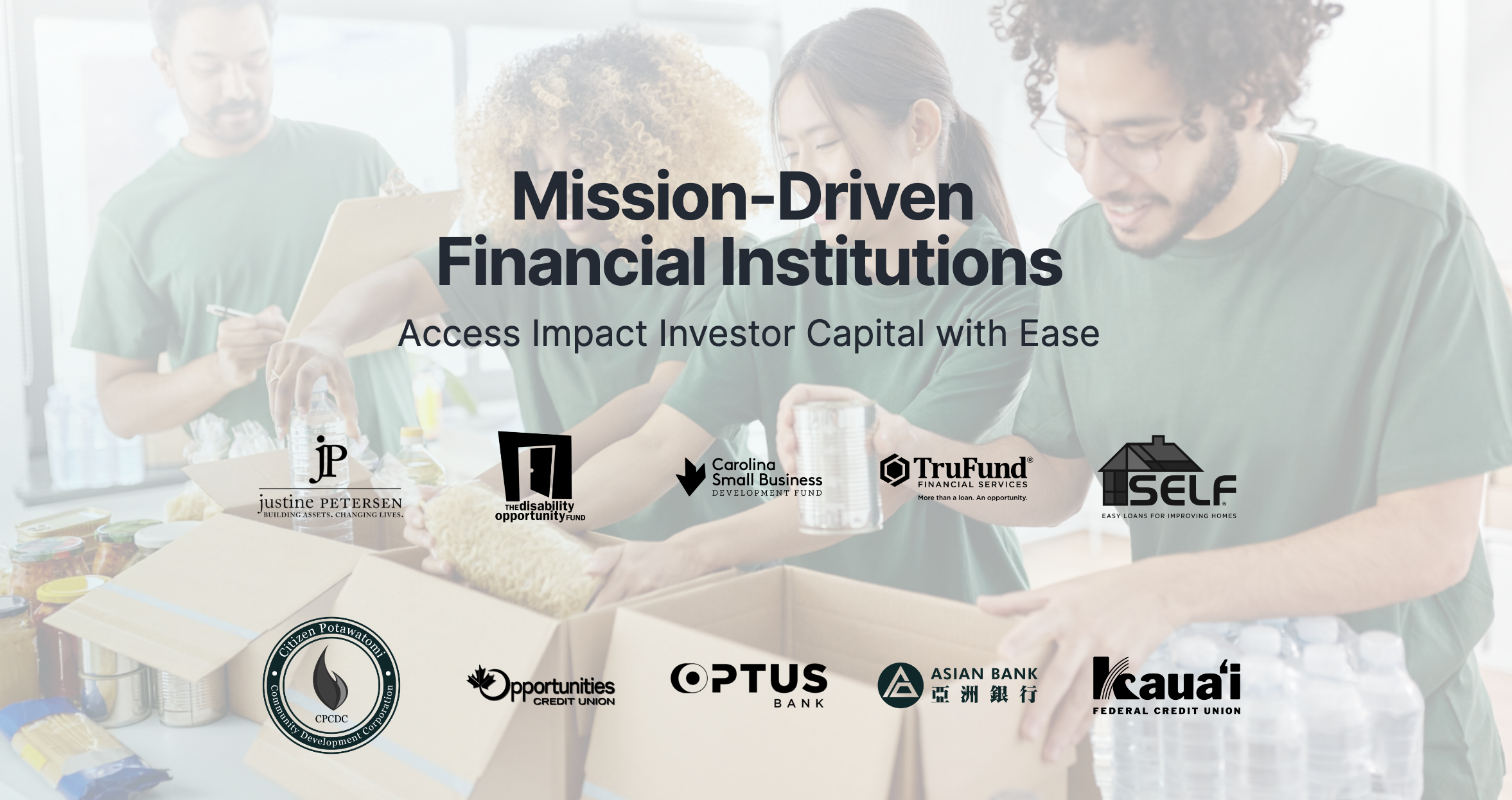 CNote | Mission-Driven Financial Institutions | Access Investor Capital to Drive Impact